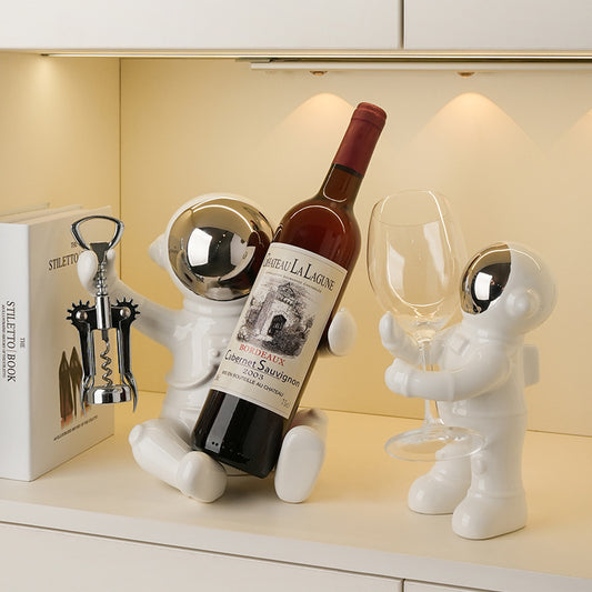 Astronaut wine rack